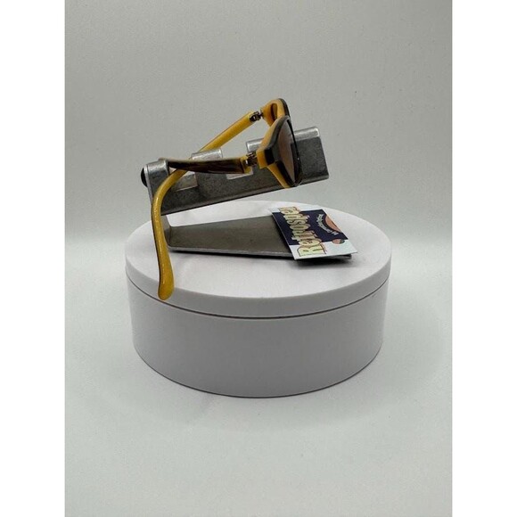 Vintage Y2K Eyeglasses | NOS | Small Oval Style | Tortoise & Yellow Frame | - Picture 10 of 10